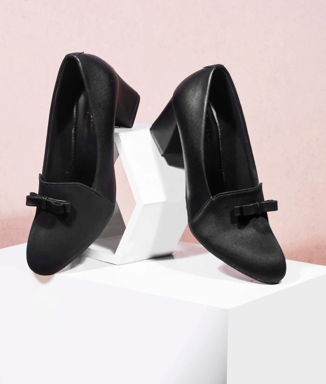 Jm Looks Elegant Block Heel Pumps for Women & Girls - Image 2