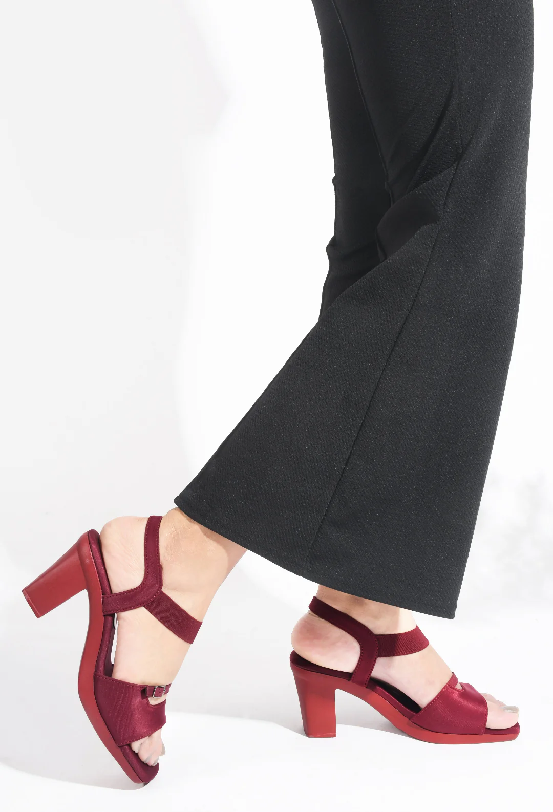 Casual Block Heel With Ankle Strap - Image 14