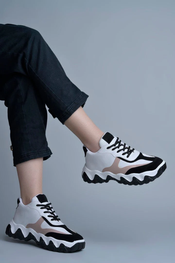Jm Looks Stylish Wavy Sole Sneakers for Women & Girls - Image 12