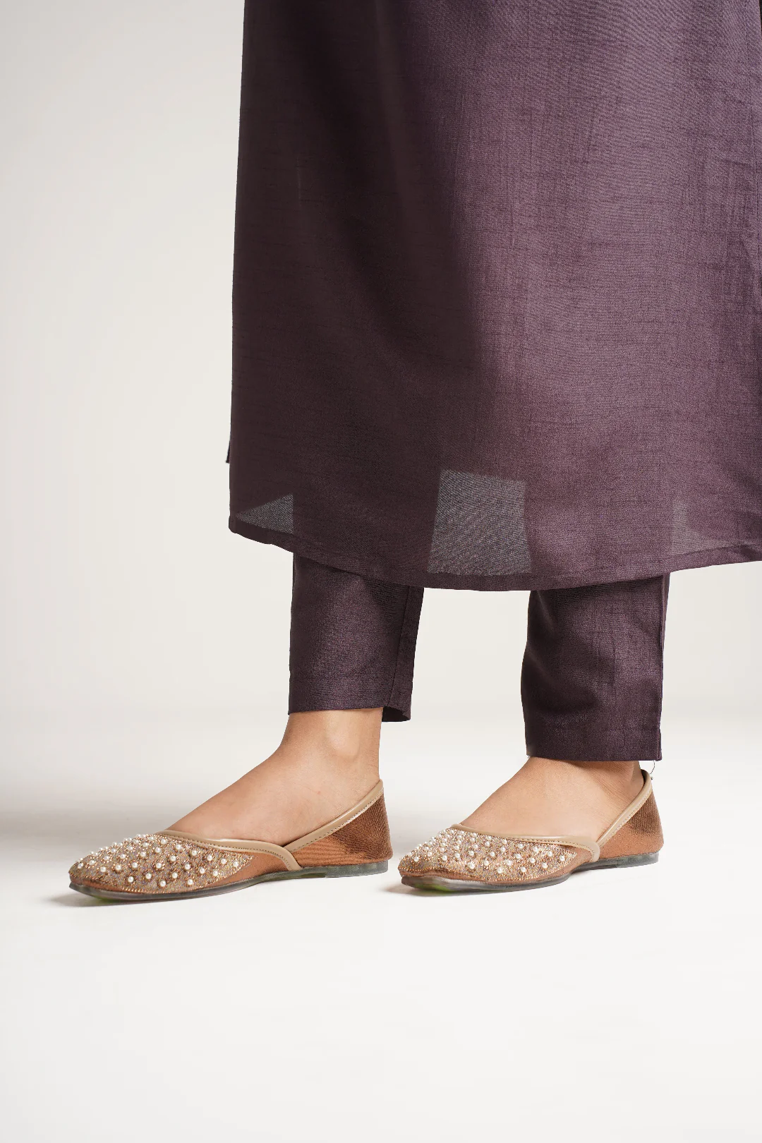 JM Looks Embellished Jutti Flats