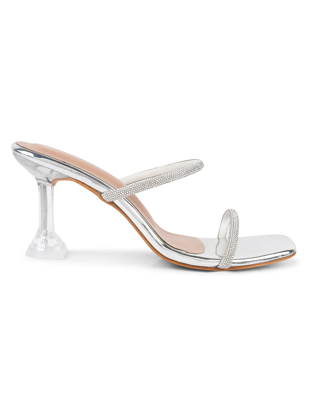 Embellished Slip-On Kitten Heeled Sandals - Image 10