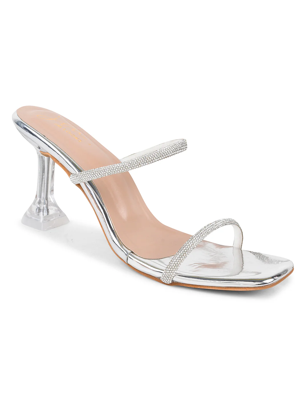Embellished Slip-On Kitten Heeled Sandals - Image 11