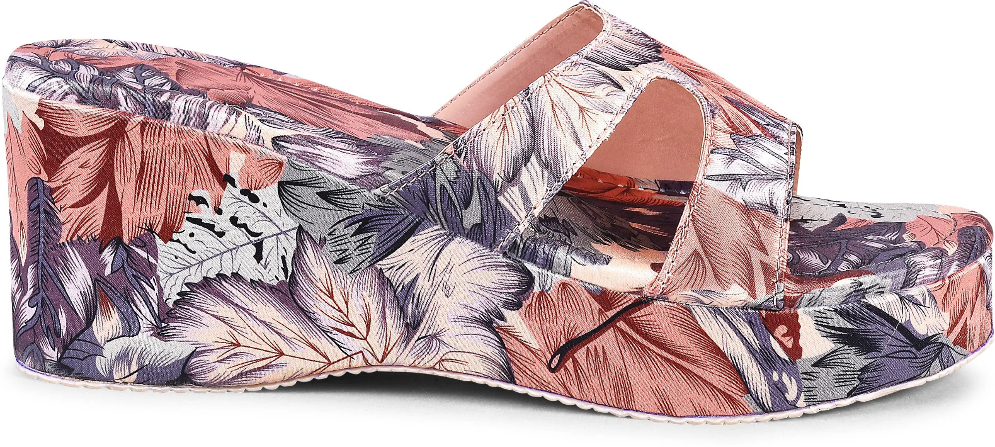 Floral Print Slip-On Wedges - Image 7