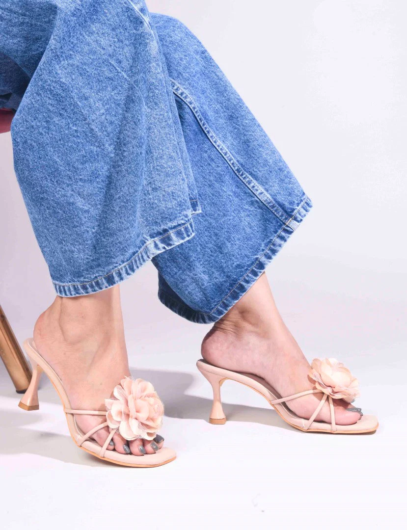 Jm Looks Floral Embellished Heeled Mules - Image 17