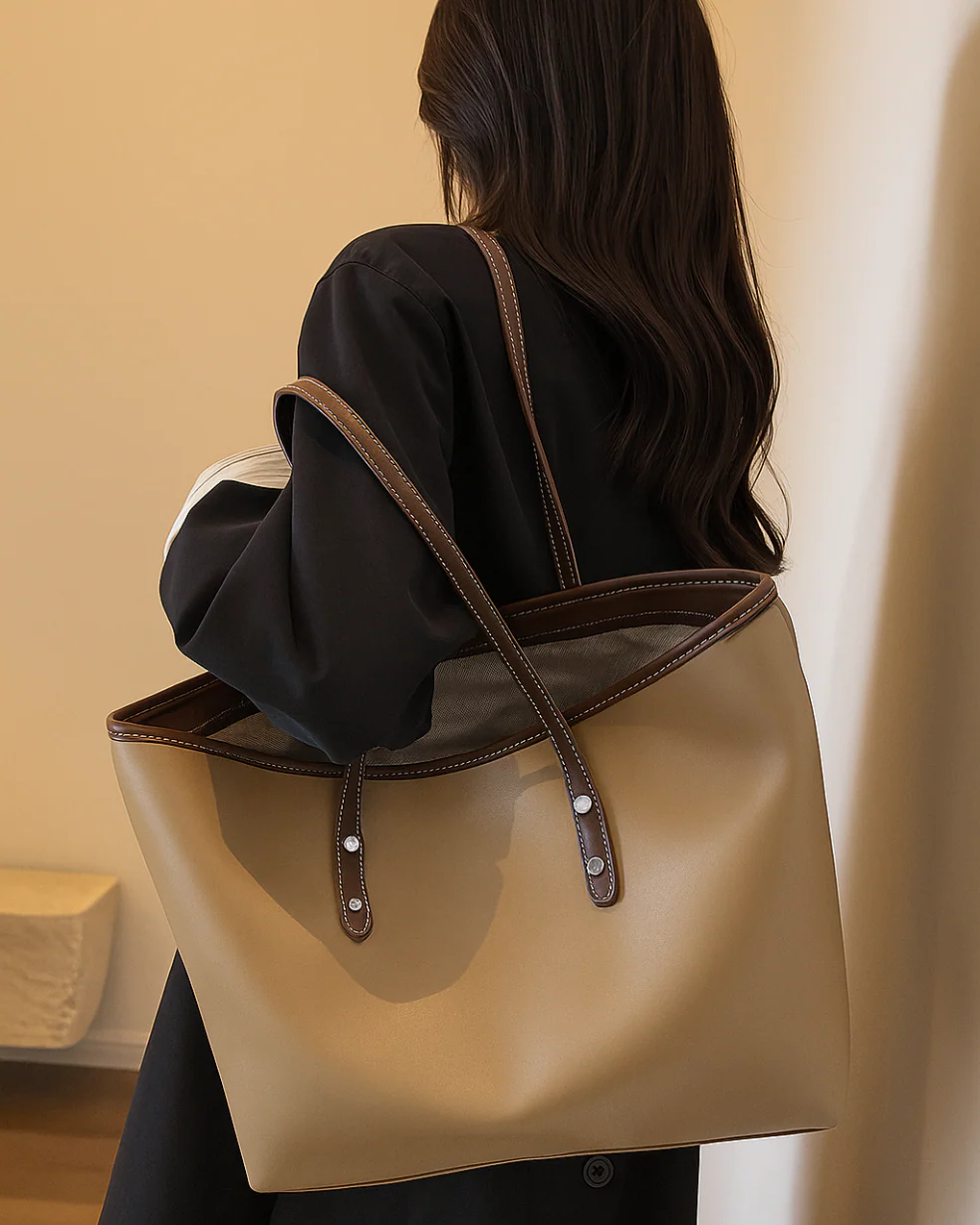Large Shoulder Tote Bag - Image 12