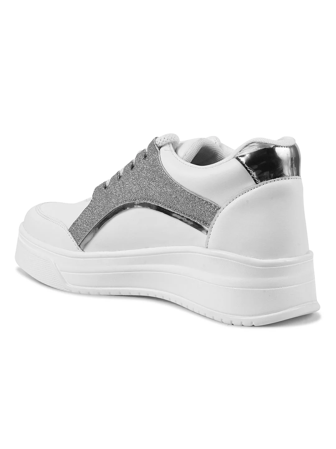 JM Looks Chunky Platform Sneaker with Glitter Accent and Lace-Up Style - Image 19