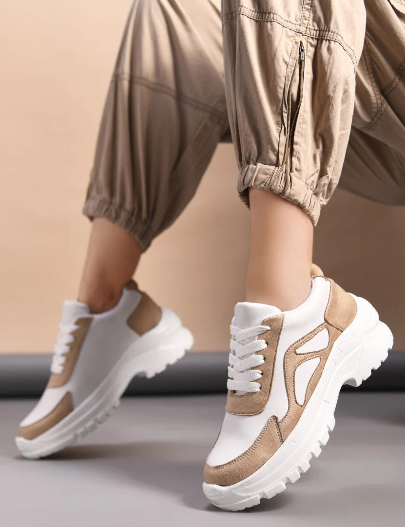 JM Looks Chunky Sole Sneakers with Modern Panel Detailing - Image 14