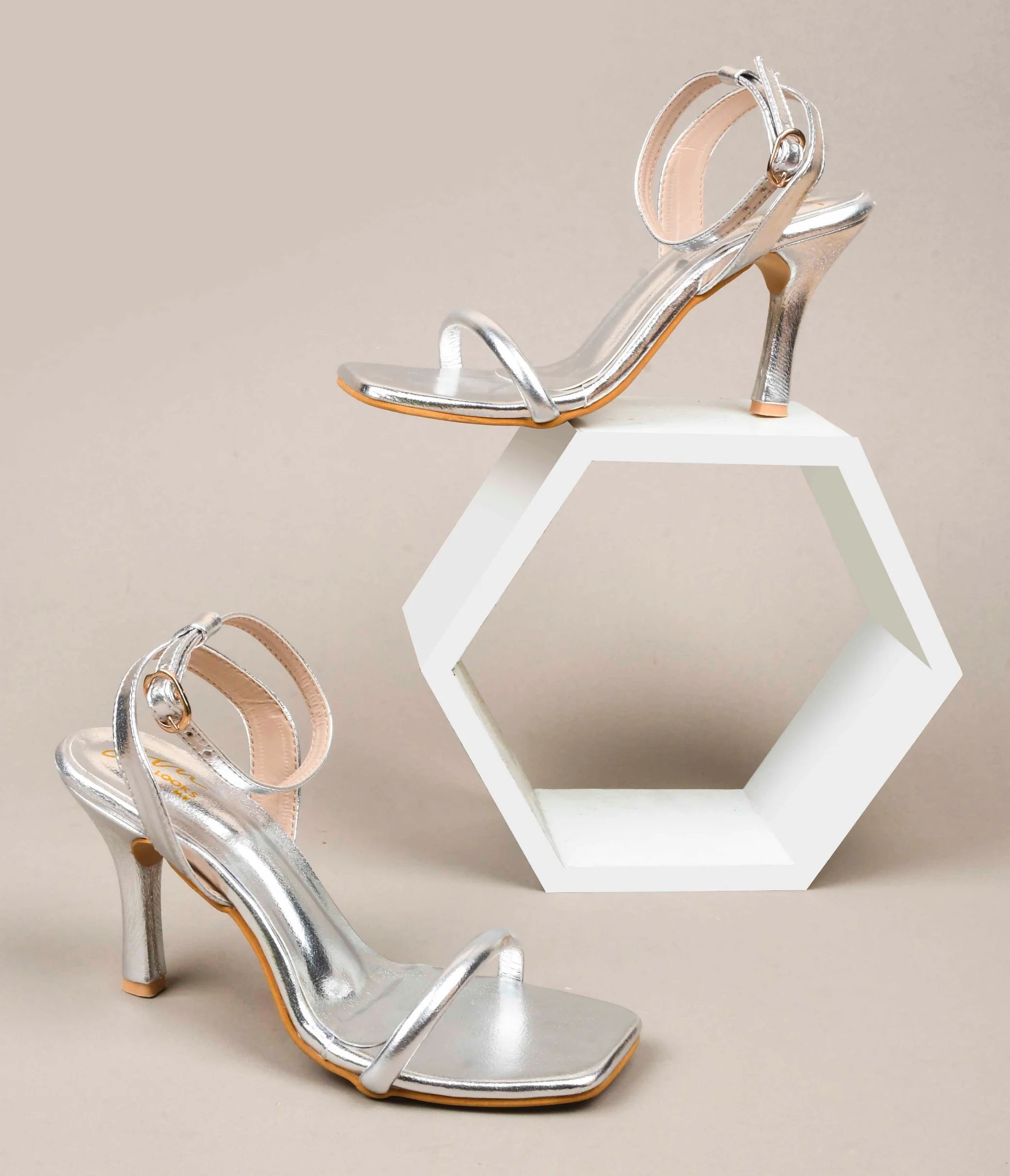 Open-Toe Stilettos with Buckle Closure - Image 13