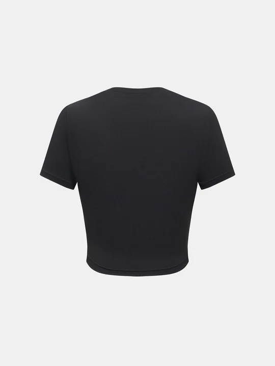 Round Neck Short Sleeve Flower Print T-Shirt - Image 13