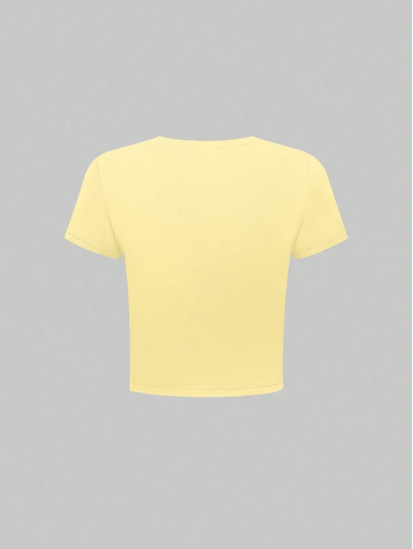 Round Neck Short Sleeve Flower Print T-Shirt - Image 7