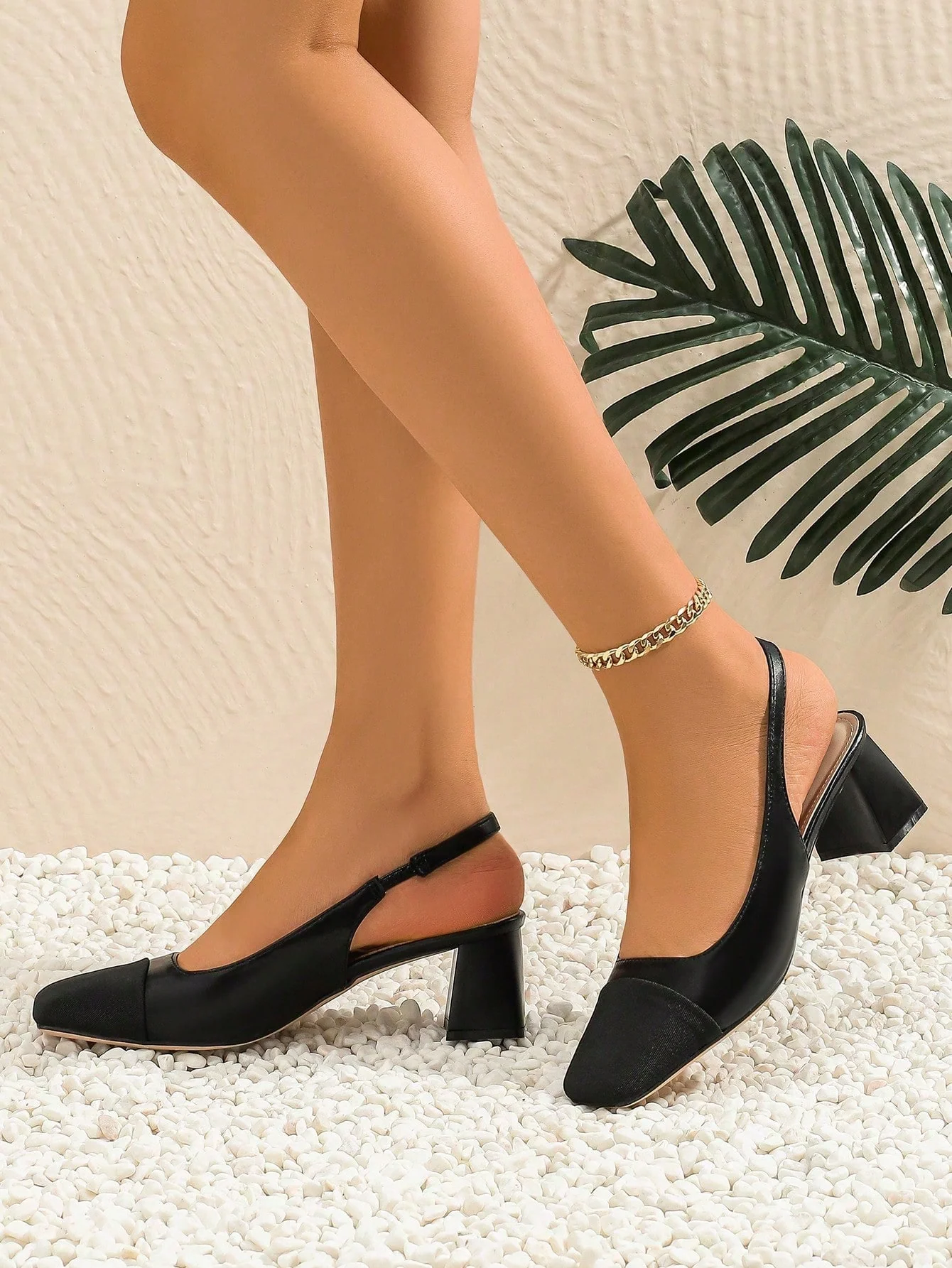 Slingback multi color block heels - Image 18