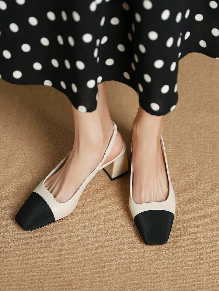 Slingback multi color block heels - Image 12