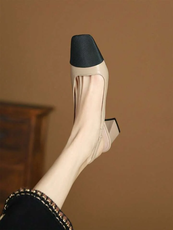 Slingback multi color block heels - Image 8