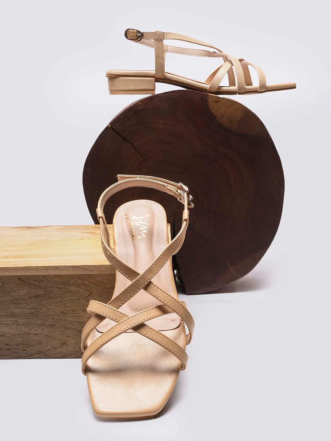 Jm Looks Women's Multi-Strap Block Heel Sandals - Image 9