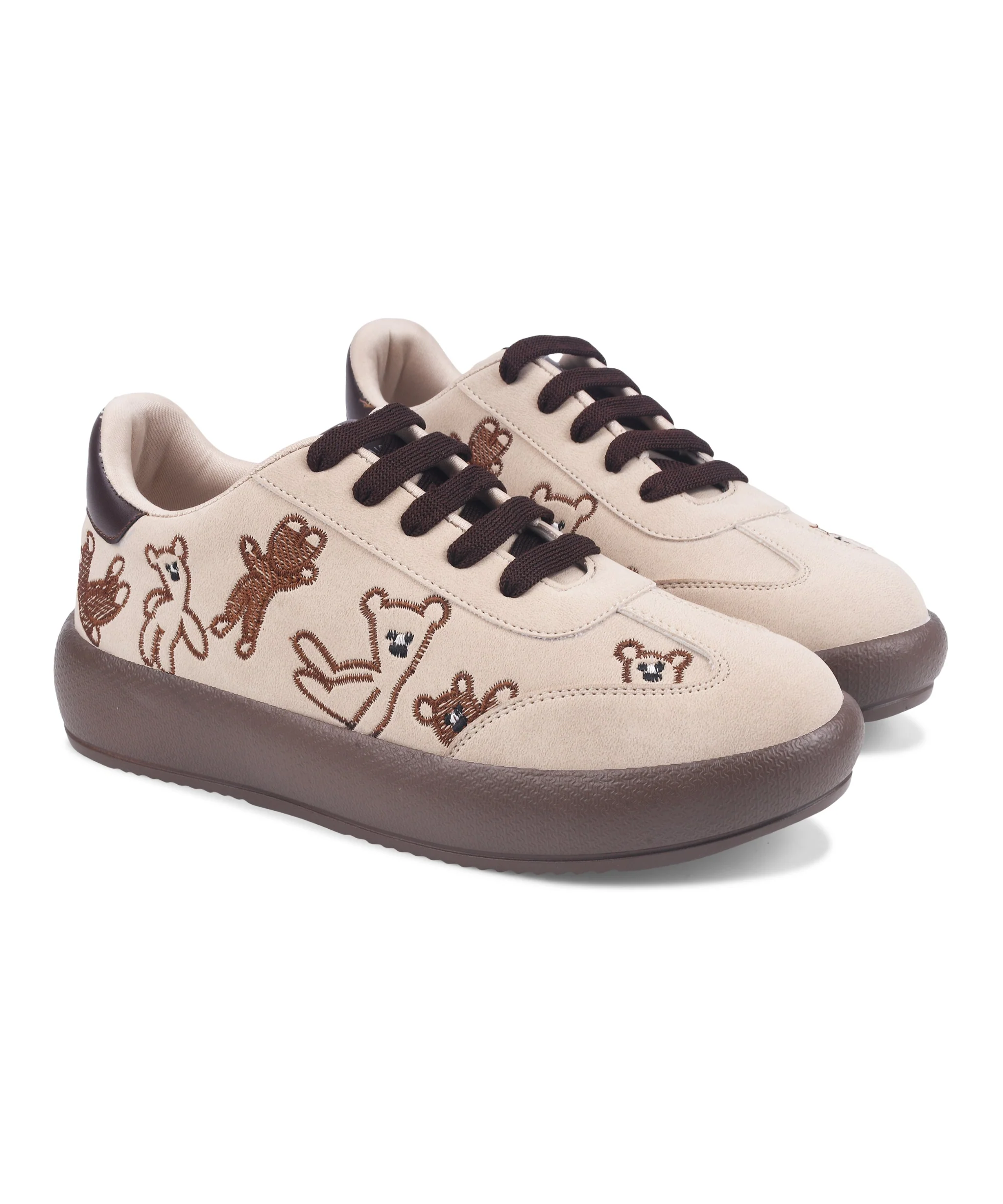 Suede Cute Teddy Sneakers - Image 5