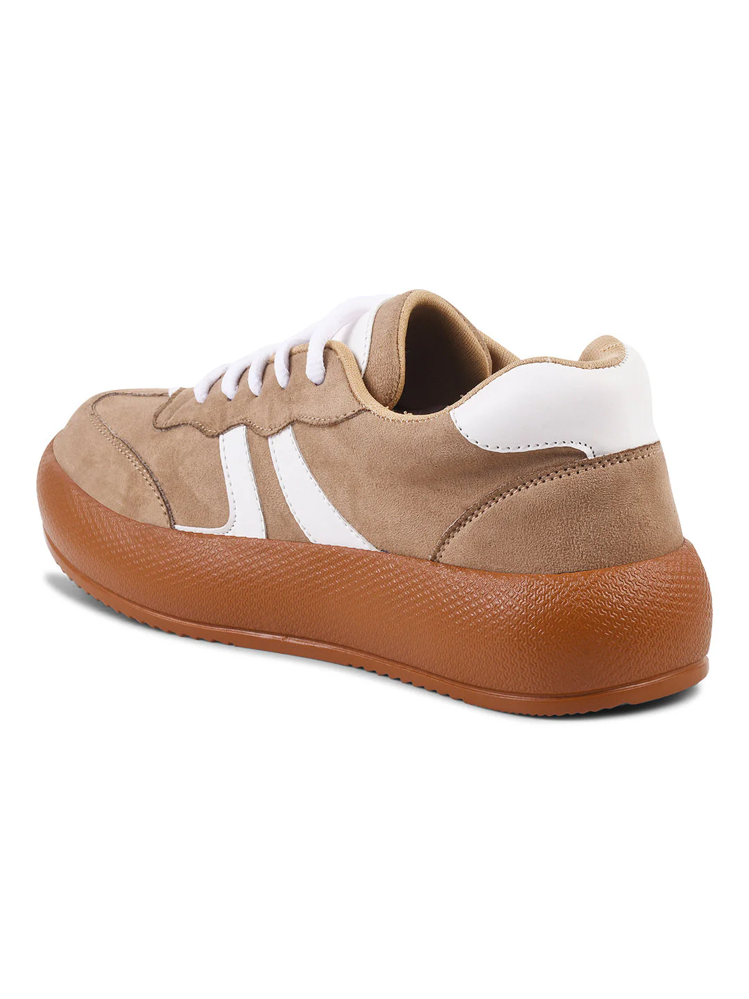 Suede lace up sneakers with cushioned sole - Image 18