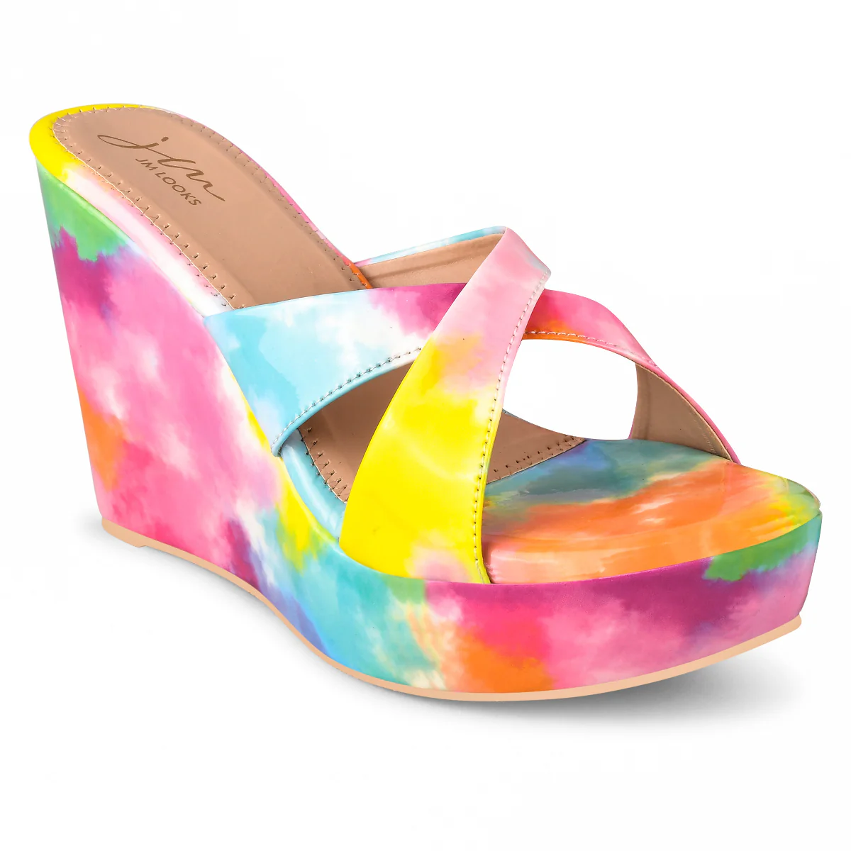 Jm Looks Artistic Print Wedge Heels for Women & Girls - Image 13