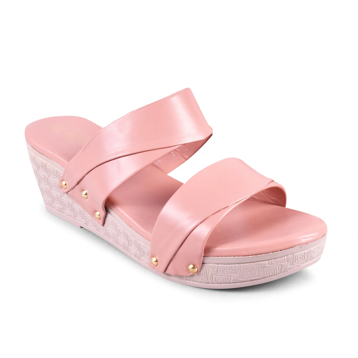 Jm Looks Women's Dual Strap Wedge Heel Slides - Image 17